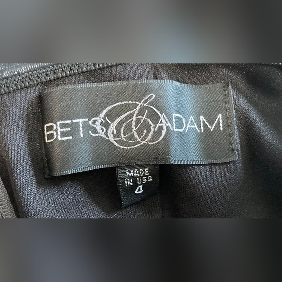 Betsy & Adam Strapless Silver Dress - Picture 2 of 3